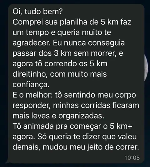 Depoimento de aluna Running Pro