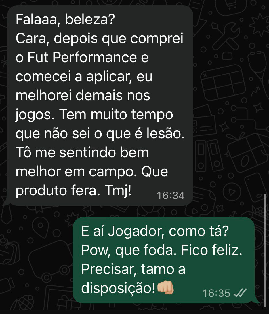 Depoimento de aluno Fut Performance