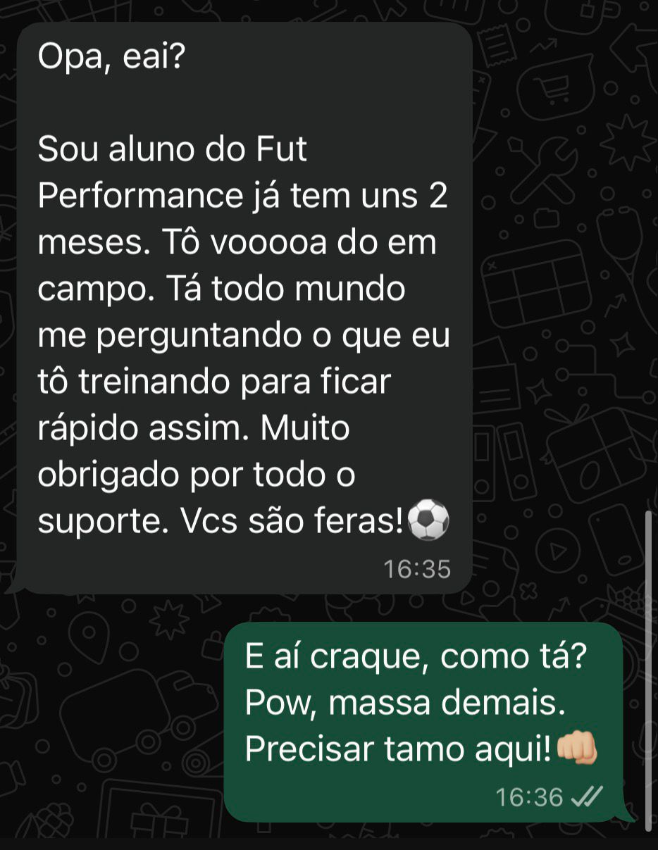 Depoimento de aluno Fut Performance
