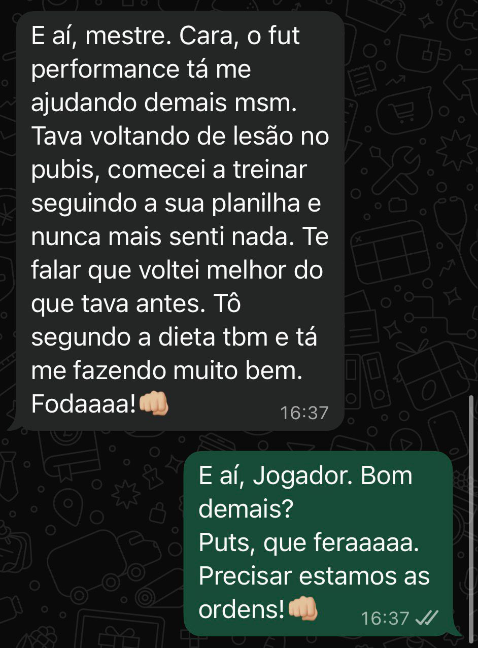 Depoimento de aluno Fut Performance